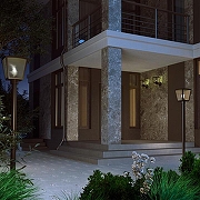 Ландшафтный светильник Novotech Park 370944 цвет плафона/подвески Прозрачный, цвет арматуры Серый-2