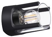 Накладной светильник Novotech V1s1o 370958 цвет плафона/подвески Прозрачный, цвет арматуры Черный