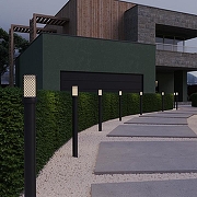 Ландшафтный светильник Novotech Matr1x 370972 цвет плафона/подвески Прозрачный, Хром, цвет арматуры Черный-2