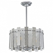 Светильник на штанге Arte Milano Sorrento-2109 372109/5/350/390 CR цвет плафона/подвески Светло-серый, Прозрачный, цвет арматуры Хром