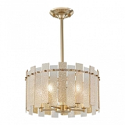 Светильник на штанге Arte Milano Sorrento-2109 372109/5/350/390 GD цвет плафона/подвески Прозрачный, Оранжевый, цвет арматуры Золото-1