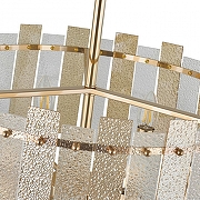 Светильник на штанге Arte Milano Sorrento-2109 372109/5/350/390 GD цвет плафона/подвески Прозрачный, Оранжевый, цвет арматуры Золото-3