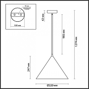 Подвесной светильник Lumion Lenny 3724/24L цвет плафона/подвески Черный, цвет арматуры Черный-5