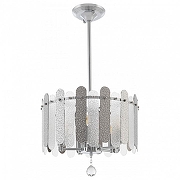 Светильник на штанге Arte Milano Sorrento-3109 373109/5/350/390 CR цвет плафона/подвески Светло-серый, Прозрачный, цвет арматуры Хром