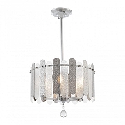 Светильник на штанге Arte Milano Sorrento-3109 373109/5/350/390 CR цвет плафона/подвески Светло-серый, Прозрачный, цвет арматуры Хром-2