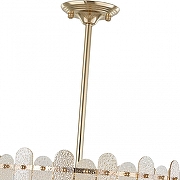 Светильник на штанге Arte Milano Sorrento-3109 373109/6/350/500 GD цвет плафона/подвески Прозрачный, Оранжевый, цвет арматуры Золото-3