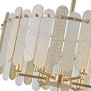 Светильник на штанге Arte Milano Sorrento-3109 373109/6/350/500 GD цвет плафона/подвески Прозрачный, Оранжевый, цвет арматуры Золото-5