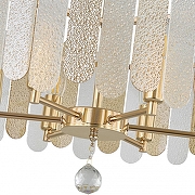 Светильник на штанге Arte Milano Sorrento-3109 373109/6/350/500 GD цвет плафона/подвески Прозрачный, Оранжевый, цвет арматуры Золото-6