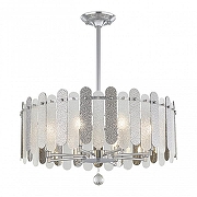 Светильник на штанге Arte Milano Sorrento-3109 373109/8/350/580 CR цвет плафона/подвески Светло-серый, Прозрачный, цвет арматуры Хром-1