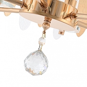 Светильник на штанге Arte Milano Sorrento-3309 373309/6/80/470 GD цвет плафона/подвески Прозрачный, Оранжевый, цвет арматуры Золото-5