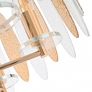 Светильник на штанге Arte Milano Sorrento-3309 373309/6/80/470 GD цвет плафона/подвески Прозрачный, Оранжевый, цвет арматуры Золото-6