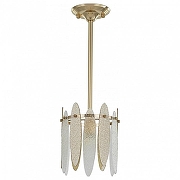 Светильник на штанге Arte Milano Sorrento-4309 374309/1/350/190 GD цвет плафона/подвески Прозрачный, Оранжевый, цвет арматуры Золото