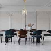 Светильник на штанге Arte Milano Sorrento-4309 374309/1/350/190 GD цвет плафона/подвески Прозрачный, Оранжевый, цвет арматуры Золото-5