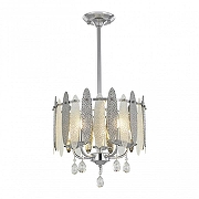 Светильник на штанге Arte Milano Sorrento-4309 374309/5/350/380 CR цвет плафона/подвески Светло-серый, Прозрачный, цвет арматуры Хром-1