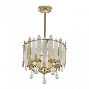 Светильник на штанге Arte Milano Sorrento-4309 374309/5/350/380 GD цвет плафона/подвески Прозрачный, Оранжевый, цвет арматуры Золото-2