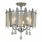 Светильник на штанге Arte Milano Sorrento-4309 374309/5/80/380 CR цвет плафона/подвески Светло-серый, Прозрачный, цвет арматуры Хром-1