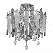 Светильник на штанге Arte Milano Sorrento-4309 374309/5/80/380 CR цвет плафона/подвески Светло-серый, Прозрачный, цвет арматуры Хром-2