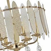 Светильник на штанге Arte Milano Sorrento-4309 374309/6/350/470 GD цвет плафона/подвески Прозрачный, Оранжевый, цвет арматуры Золото-2