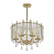 Светильник на штанге Arte Milano Sorrento-4309 374309/6/350/470 GD цвет плафона/подвески Прозрачный, Оранжевый, цвет арматуры Золото-4