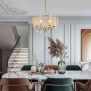 Светильник на штанге Arte Milano Sorrento-4309 374309/6/350/470 GD цвет плафона/подвески Прозрачный, Оранжевый, цвет арматуры Золото-5