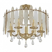 Светильник на штанге Arte Milano Sorrento-4309 374309/6/80/470 GD цвет плафона/подвески Прозрачный, Оранжевый, цвет арматуры Золото-1