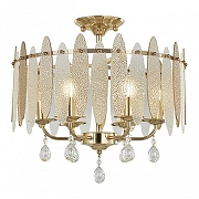 Светильник на штанге Arte Milano Sorrento-4309 374309/6/80/470 GD цвет плафона/подвески Прозрачный, Оранжевый, цвет арматуры Золото-2