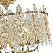 Светильник на штанге Arte Milano Sorrento-4309 374309/6/80/470 GD цвет плафона/подвески Прозрачный, Оранжевый, цвет арматуры Золото-4