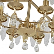 Светильник на штанге Arte Milano Sorrento-4309 374309/6/80/470 GD цвет плафона/подвески Прозрачный, Оранжевый, цвет арматуры Золото-6