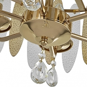 Светильник на штанге Arte Milano Sorrento-4309 374309/6/80/470 GD цвет плафона/подвески Прозрачный, Оранжевый, цвет арматуры Золото-7