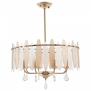 Светильник на штанге Arte Milano Sorrento-4309 374309/8/350/570 GD цвет плафона/подвески Прозрачный, Оранжевый, цвет арматуры Золото