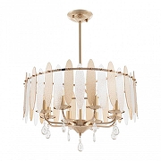 Светильник на штанге Arte Milano Sorrento-4309 374309/8/350/570 GD цвет плафона/подвески Прозрачный, Оранжевый, цвет арматуры Золото-1