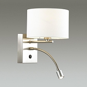 Бра с подсветкой Lumion Nikki 3745/1A цвет плафона/подвески Белый, цвет арматуры Никель-2