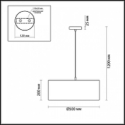 Подвесной светильник Lumion Nikki 3745/3 цвет плафона/подвески Белый, цвет арматуры Никель-5