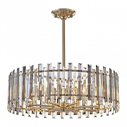 Светильник на штанге Arte Milano Sorrento-5209 375209/8/350/580 GD цвет плафона/подвески Светло-серый, Прозрачный, цвет арматуры Золото-1