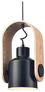 Подвесной светильник Velante 375 375-766-01 цвет плафона/подвески Черный, цвет арматуры Коричневый, Черный