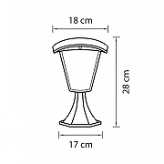 Ландшафтный светильник Lightstar Lamp1one 375970 цвет плафона/подвески Белый, цвет арматуры Черный-1