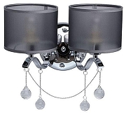 Бра MW-Light Федерика 82 379029302 цвет плафона/подвески Дымчатый, Прозрачный, цвет арматуры Хром