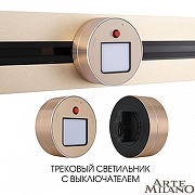 Накладной светильник Arte Milano Am-track-sockets 380011TL/Light Gold цвет арматуры Золото-4