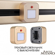 Накладной светильник Arte Milano Am-track-sockets 380022TL/Light Gold цвет арматуры Золото-4