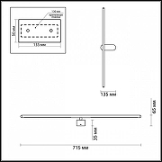 Накладной светильник Odeon Light M1ll 3858/12WB цвет плафона/подвески Черный, цвет арматуры Черный-7