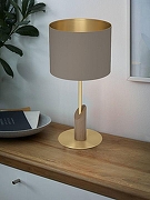 Настольная лампа Eglo Santandria 390337 цвет плафона/подвески Коричневый, Латунь, цвет арматуры Коричневый, Латунь-1