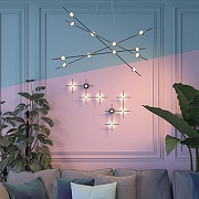 Накладной светильник Odeon Light Costella 3906/14WL цвет плафона/подвески Белый, цвет арматуры Золото, Черный-3