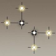 Накладной светильник Odeon Light Costella 3906/9WL цвет плафона/подвески Белый, цвет арматуры Черный-2