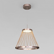 Подвесной светильник Eurosvet Cesta 40016/1 LED коричневый цвет плафона/подвески Золото, цвет арматуры Коричневый-1