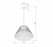 Подвесной светильник Eurosvet Cesta 40017/1 LED коричневый цвет плафона/подвески Золото, цвет арматуры Коричневый-5