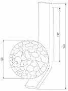 Бра Eurosvet Luxor 40019/1 серебро цвет плафона/подвески Белый, цвет арматуры Серебро-3