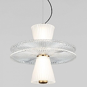 Подвесной светильник Eurosvet T1tan1a 40028/1 LED белый цвет плафона/подвески Белый, Прозрачный, цвет арматуры Черный