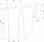 Бра Eurosvet W1ng 40037/1 черный жемчуг цвет плафона/подвески Черный, цвет арматуры Черный-2