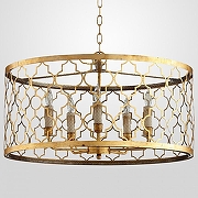 Подвесной светильник Imperiumloft Romeo F1ve L1ght Pendant Lamp Des1gn By Cyan Des1gn 40.1036 цвет плафона/подвески Латунь, цвет арматуры Латунь