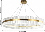 Подвесной светильник Favourite Placerat 4012-10P цвет плафона/подвески Прозрачный, цвет арматуры Золото-3